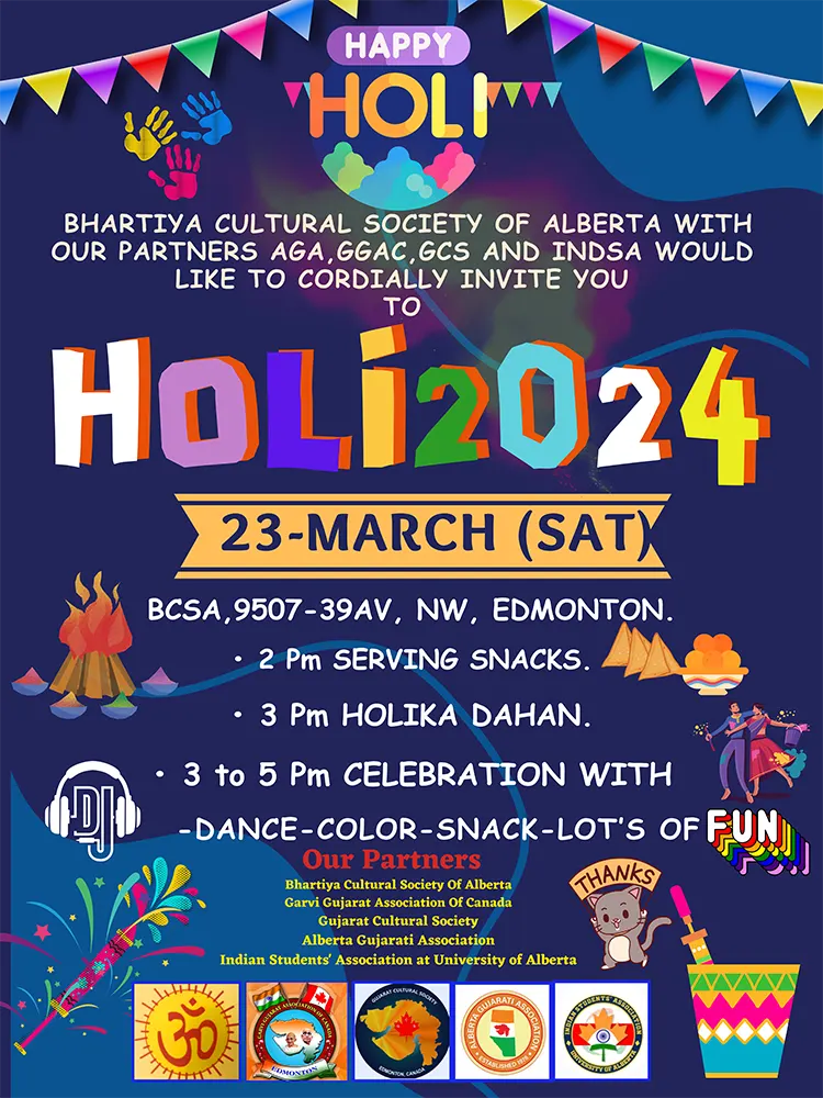 Holi 2025 Garvi Gujarat Association of Canada